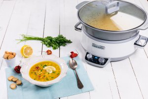 Supa picanta de linte la slow cooker Crock-Pot