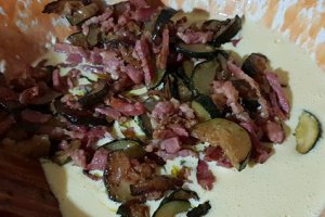 Quiche dovlecei si pancetta
