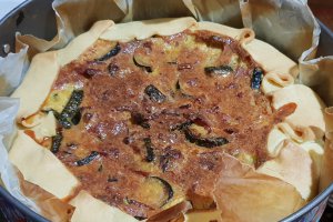 Quiche dovlecei si pancetta