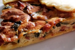 Quiche dovlecei si pancetta