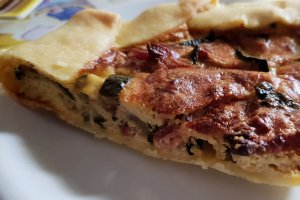 Quiche dovlecei si pancetta