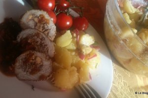 Rulada de porc cu branza cheddar