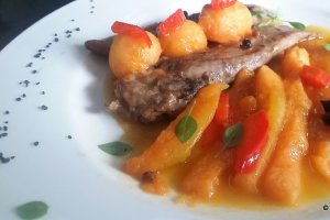 Piept de rata cu pepene galben