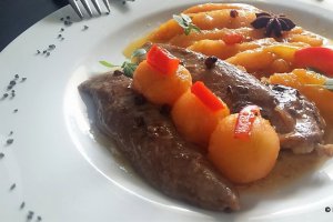 Piept de rata cu pepene galben
