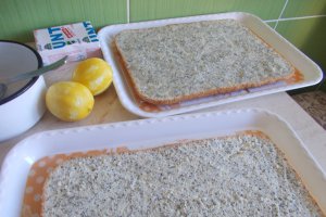 Desert prajitura cu mac si crema de lamaie