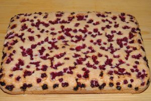 Desert prajitura din albusuri si coacaze rosii