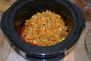 Zacusca cu ciuperci de padure la slow cooker Crock-Pot