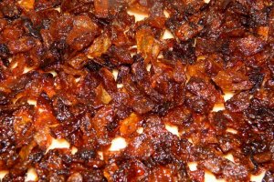 Fasole mixata cu ceapa caramelizata