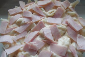 Salata de paste, cu sunca si maioneza