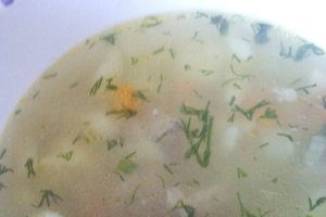 Ciorba de conopida cu galuste de faina