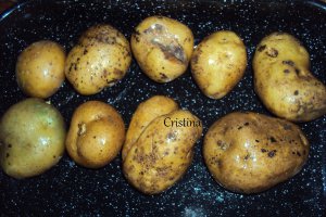 Pulpe de pui cu legume si cartofi copti
