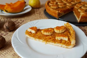 Desert tarta cu mere si dovleac copt