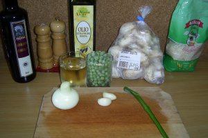 Risotto cu ciuperci si mazare