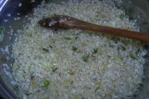 Risotto cu ciuperci si mazare