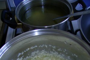 Risotto cu ciuperci si mazare
