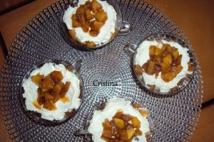 Desert cu mere si mascarpone