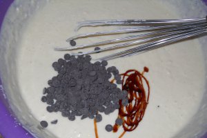 Desert waffe cu picaturi de ciocolata