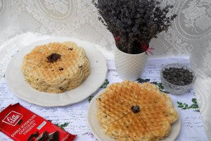Desert waffe cu picaturi de ciocolata