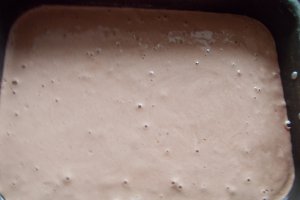 Desert prajitura cu crema de vanilie si blat cu cacao