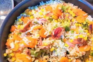 Orez cu carne de vitel si legume