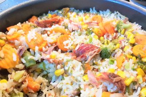Orez cu carne de vitel si legume