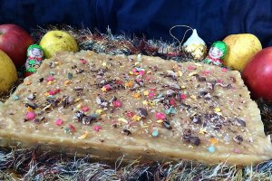 Desert prajitura cu mere si biscuiti