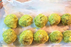 Arancini cu orez, spanac si surimi - chiftelute de orez Mihaela