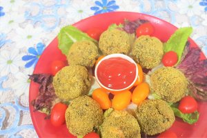Arancini cu orez, spanac si surimi - chiftelute de orez Mihaela
