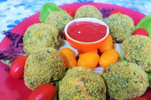 Arancini cu orez, spanac si surimi - chiftelute de orez Mihaela
