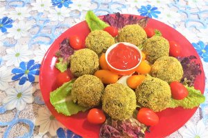 Arancini cu orez, spanac si surimi - chiftelute de orez Mihaela