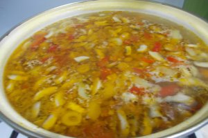 Ciorba de legume, cu ciuperci champignon