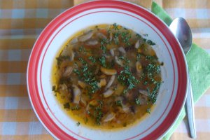 Ciorba de legume, cu ciuperci champignon