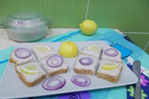 Salata din icre de crap, cu gris