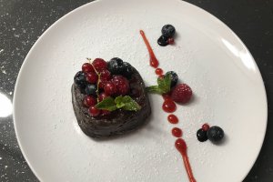 Desert lava cake
