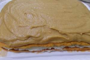 Desert prajitura din foi cu bulion si creme de caramel si de lamaie (de post)