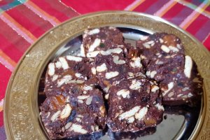 Desert salam de biscuiti- de post