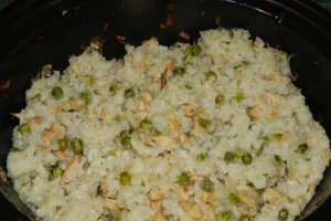 Orez cu mazare si pui la slow cooker Crock-Pot