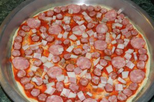 Pizza cu mozzarella
