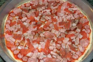 Pizza cu mozzarella