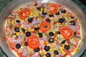 Pizza cu mozzarella