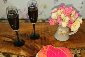 Desert tort entremet cu cocos si fructe tropicale