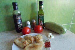 Salata de ardei copti cu dovlecei