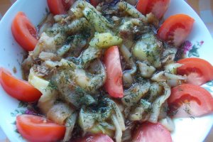 Salata de ardei copti cu dovlecei