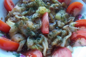Salata de ardei copti cu dovlecei