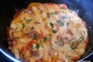 Pui cu ardei si smantana / Piccata romana