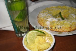 Lime & cheese pudding