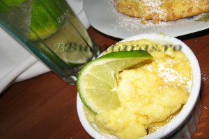Lime & cheese pudding