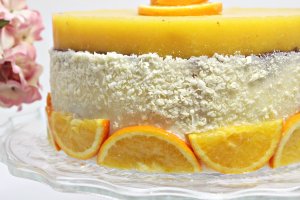 Desert tort de ciocolata si portocale