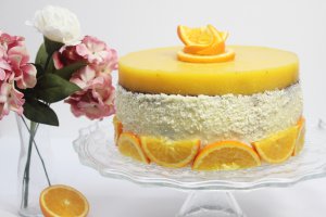 Desert tort de ciocolata si portocale
