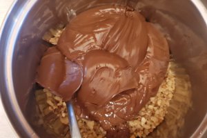 Desert cozonac cu ciocolata si nuca
